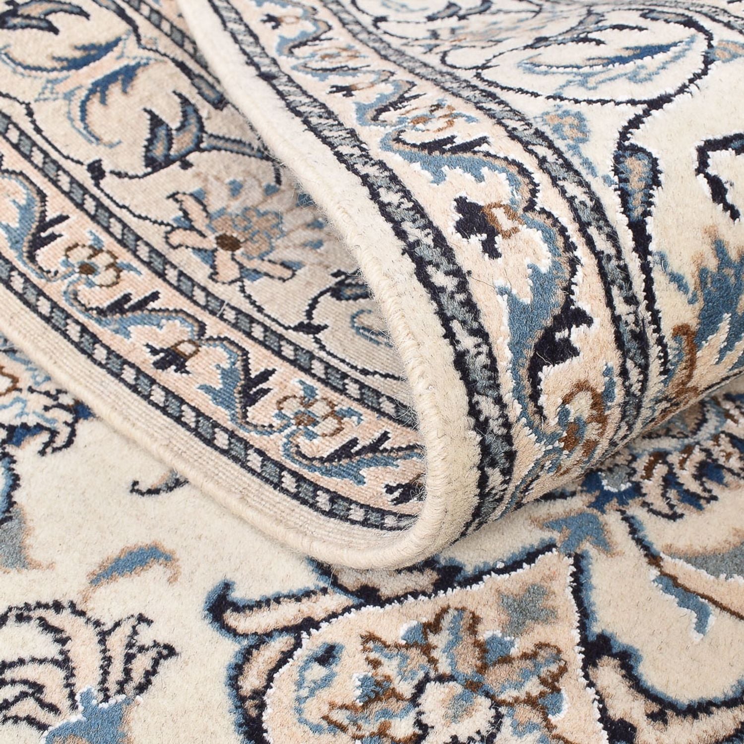 Alfombra persa - Nain - 200 x 144 cm - beige claro