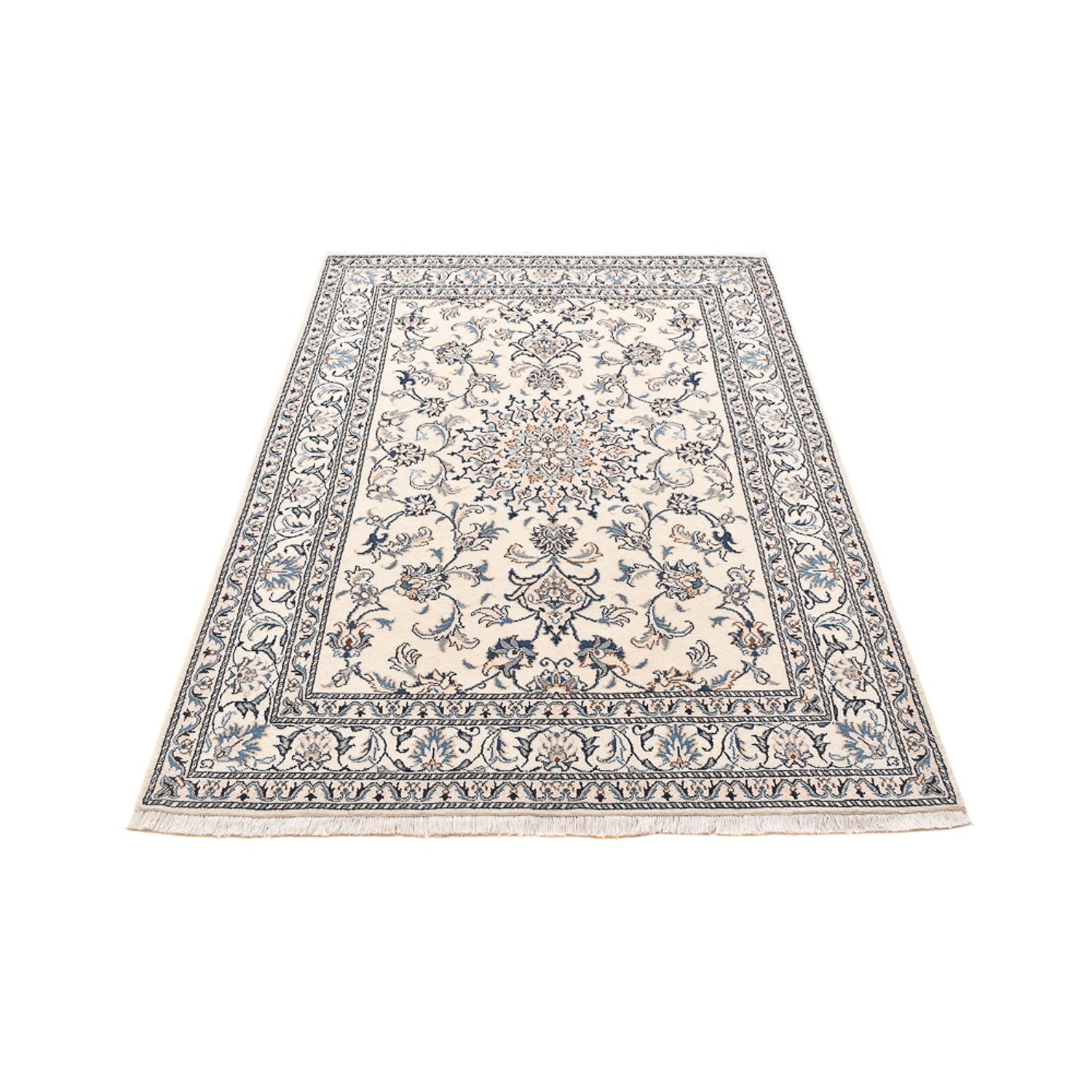 Alfombra persa - Nain - 200 x 144 cm - beige claro