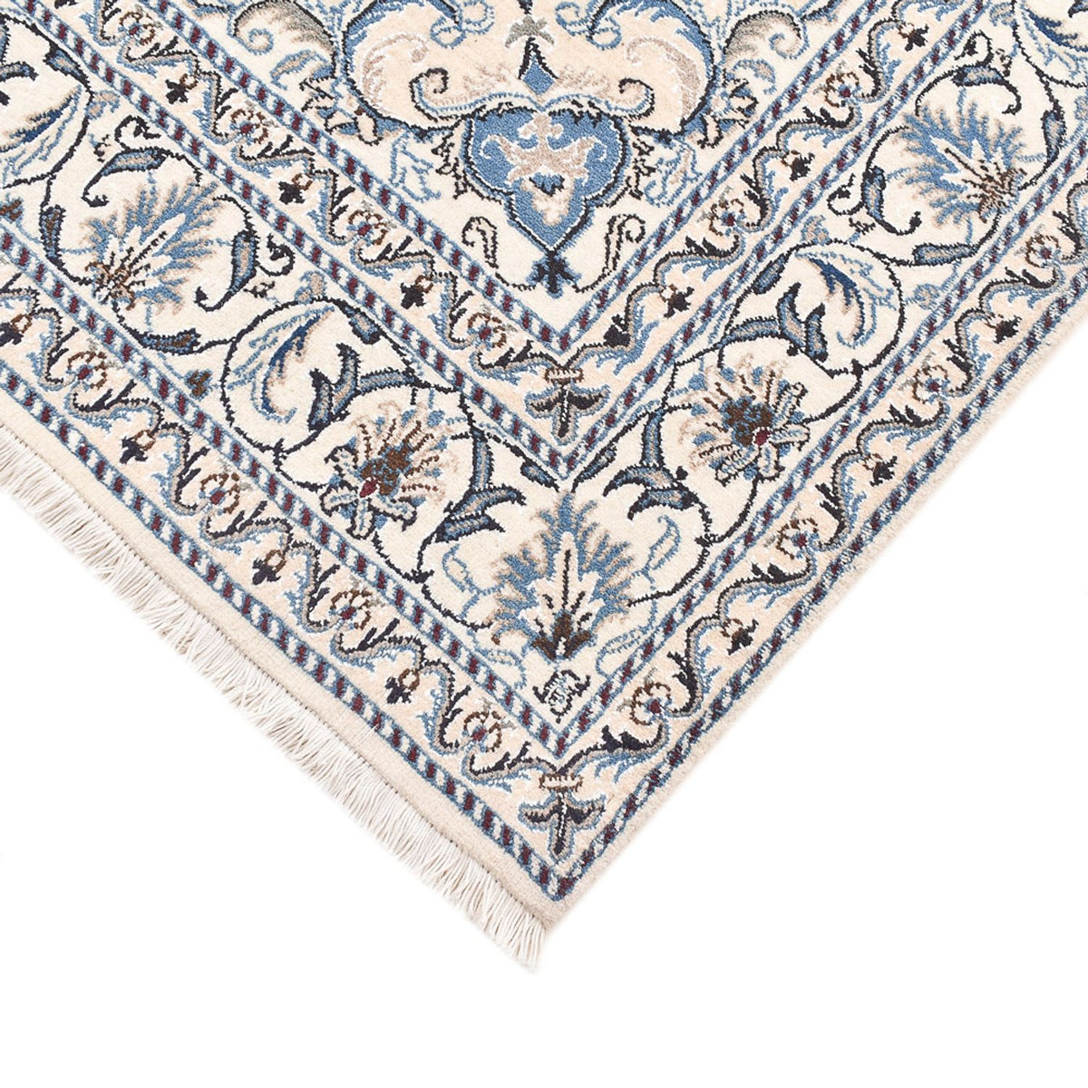 Alfombra persa - Nain - 200 x 152 cm - beige claro