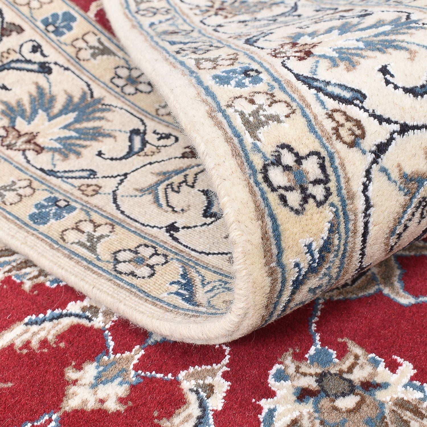 Alfombra persa - Nain - 197 x 150 cm - rojo