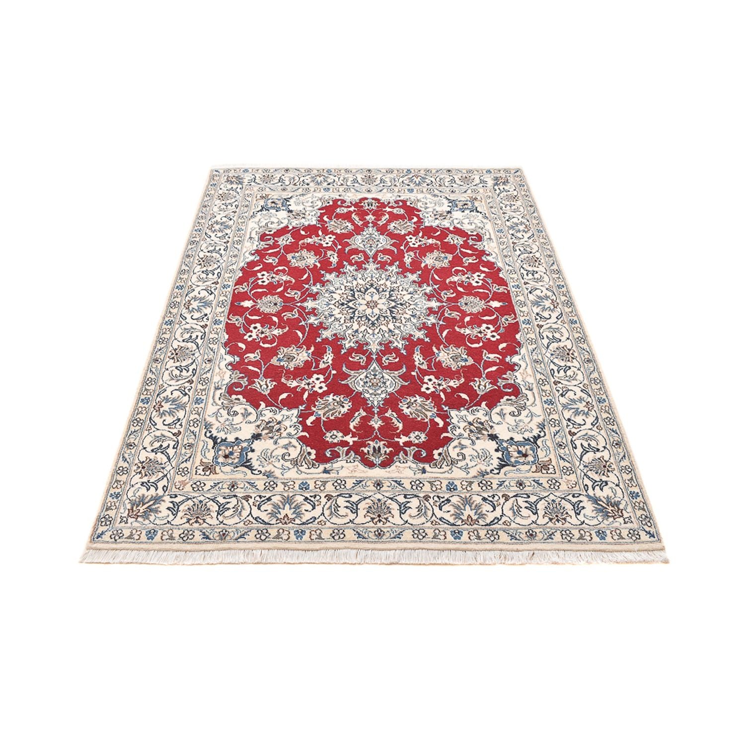 Alfombra persa - Nain - 197 x 150 cm - rojo