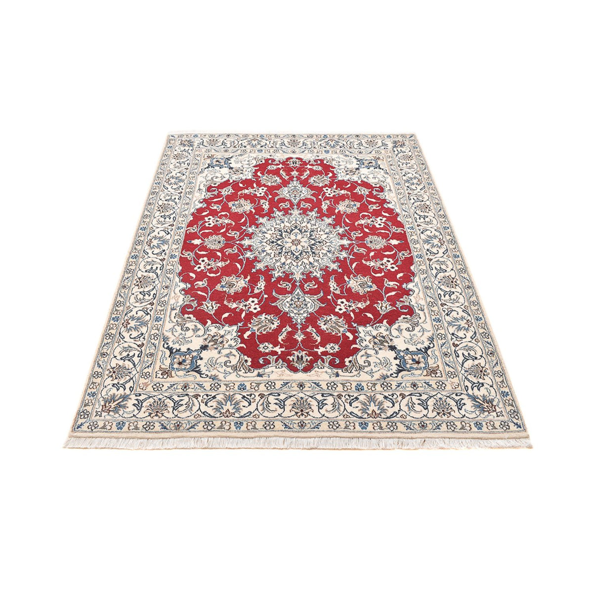 Alfombra persa - Nain - 197 x 150 cm - rojo