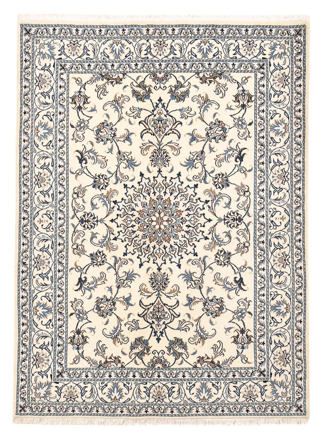 Alfombra persa - Nain - 195 x 150 cm - beige claro