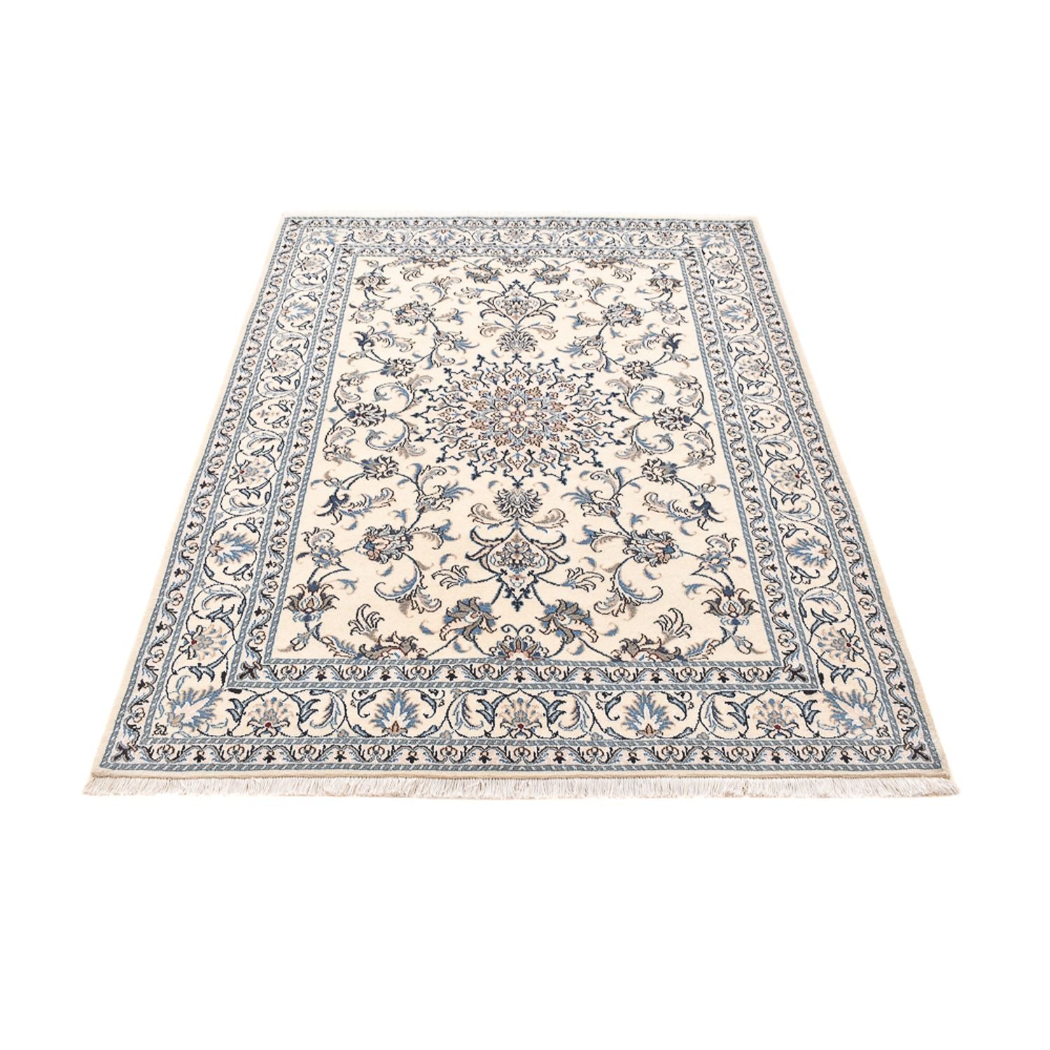 Alfombra persa - Nain - 195 x 150 cm - beige claro