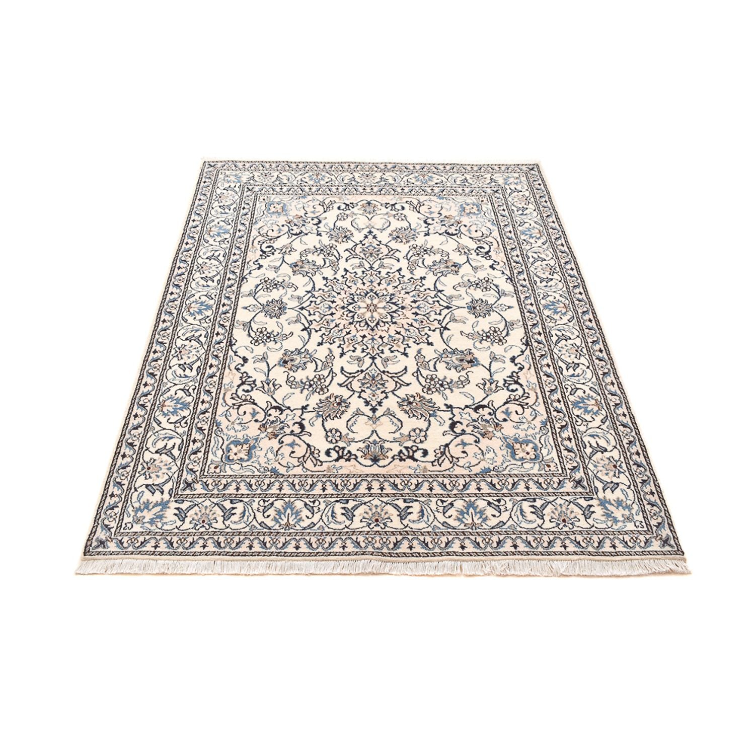 Alfombra persa - Nain - 195 x 150 cm - beige claro