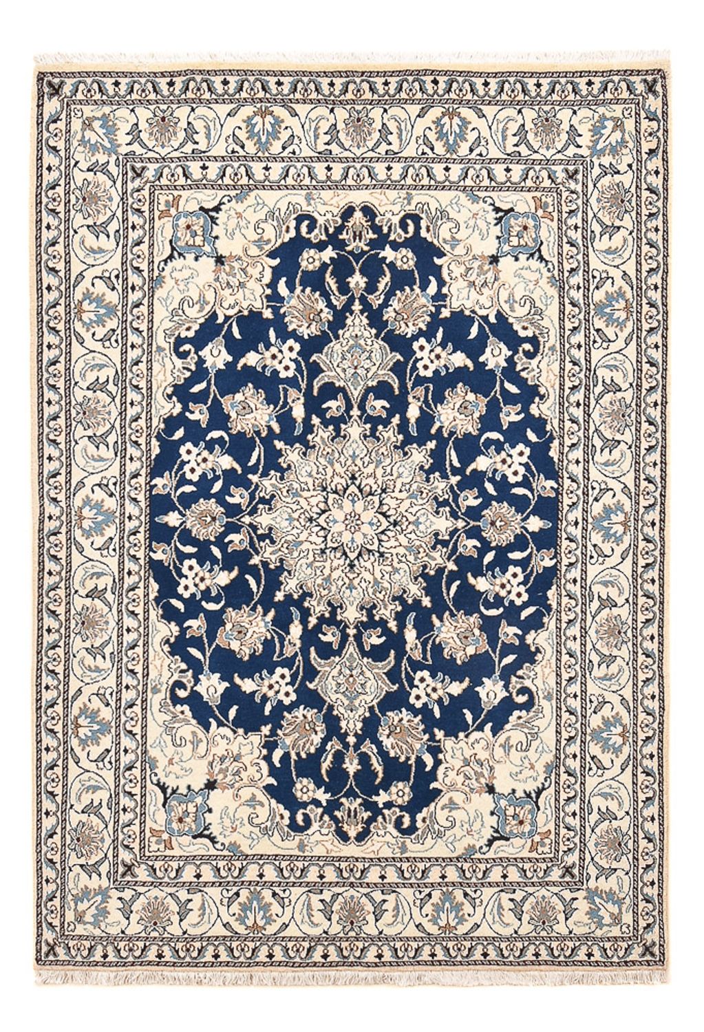 Alfombra persa - Nain - 212 x 147 cm - azul