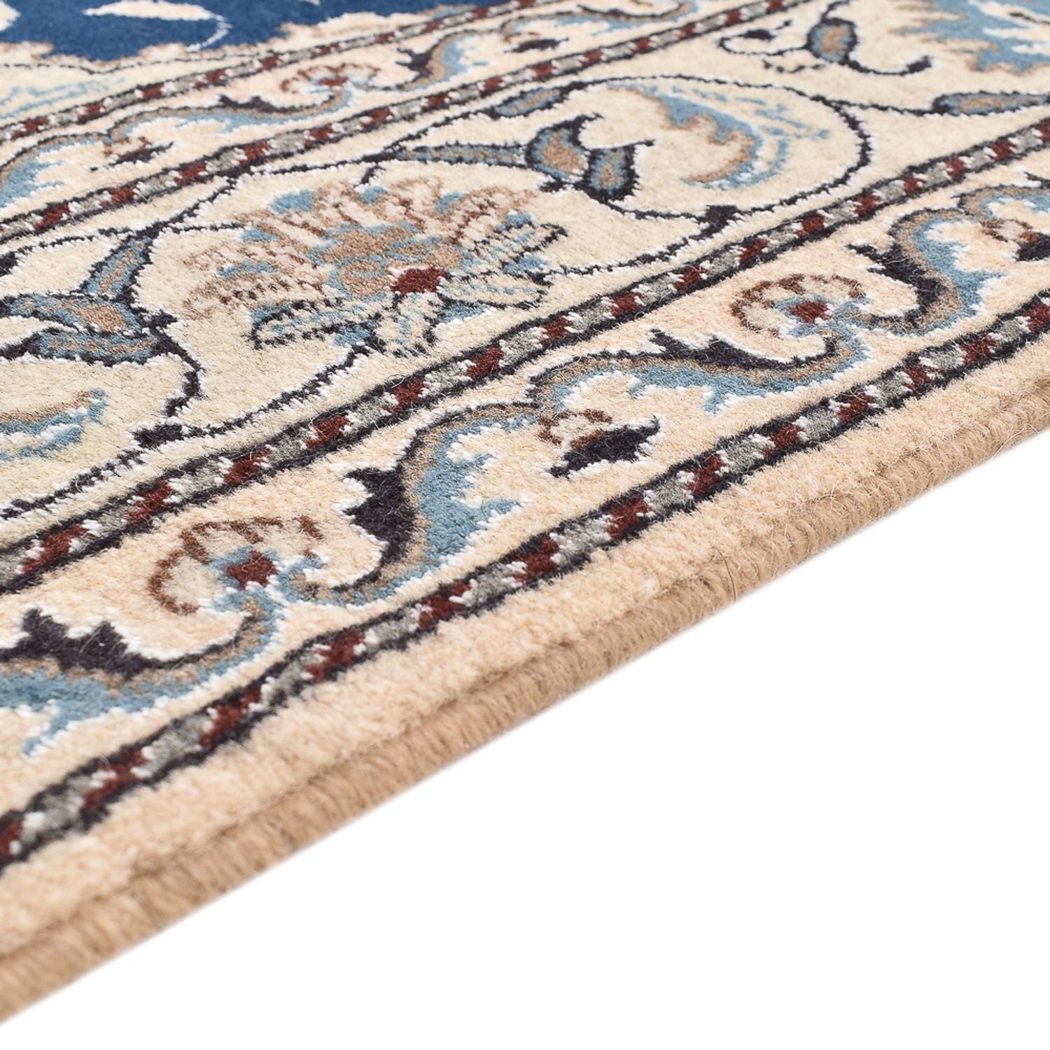 Alfombra persa - Nain - 212 x 147 cm - azul