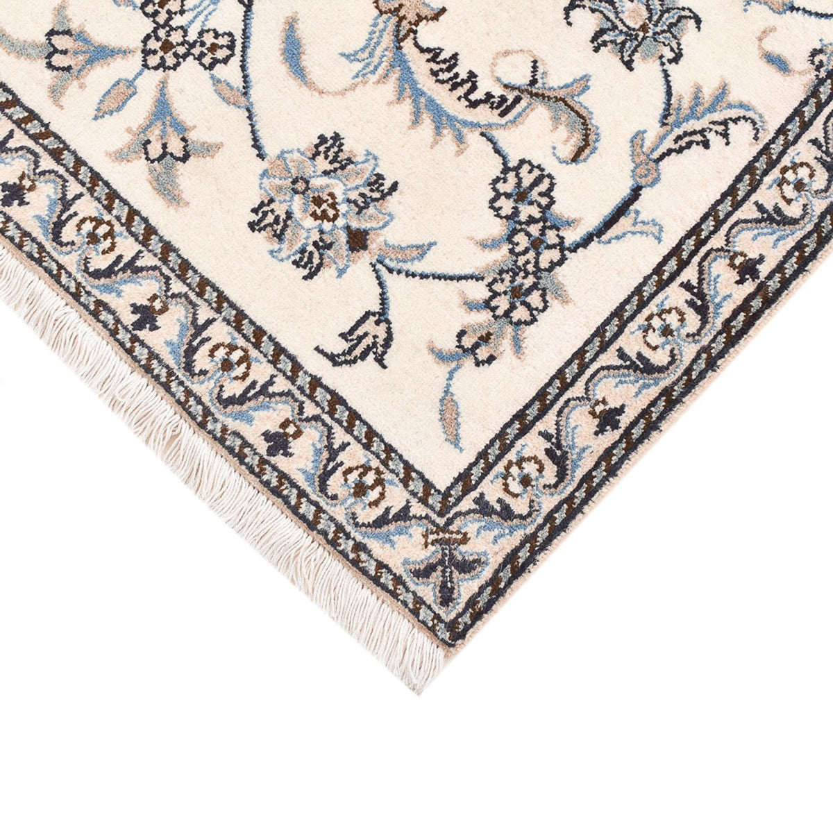 Alfombra persa - Nain - 138 x 90 cm - beige claro