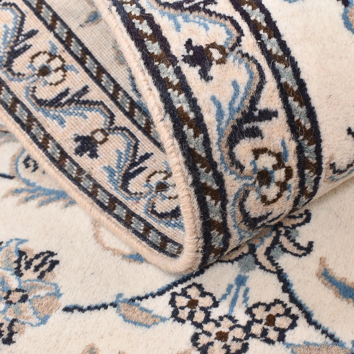 Alfombra persa - Nain - 138 x 90 cm - beige claro