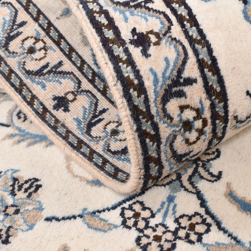 Alfombra persa - Nain - 138 x 90 cm - beige claro
