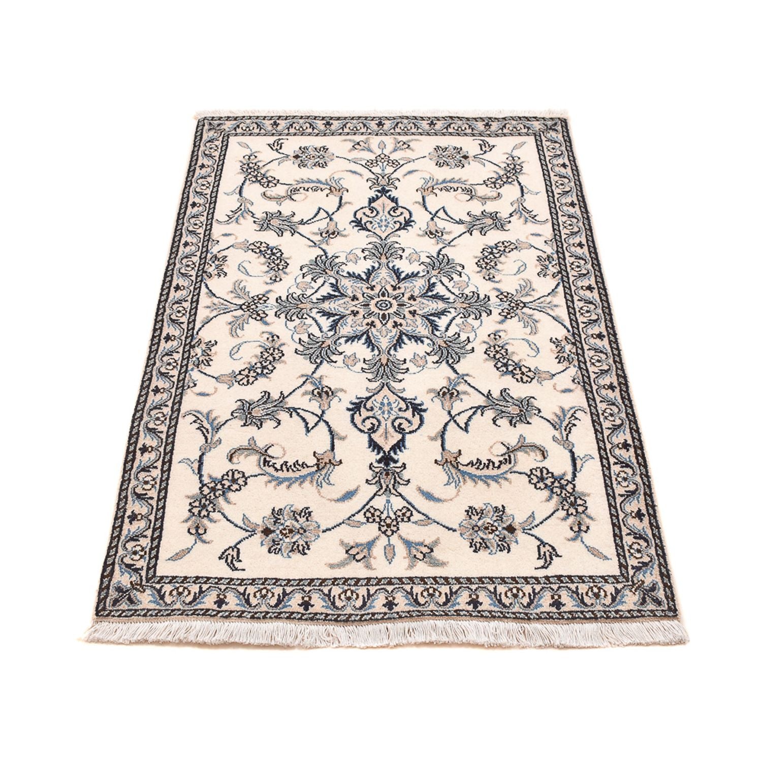 Alfombra persa - Nain - 138 x 90 cm - beige claro
