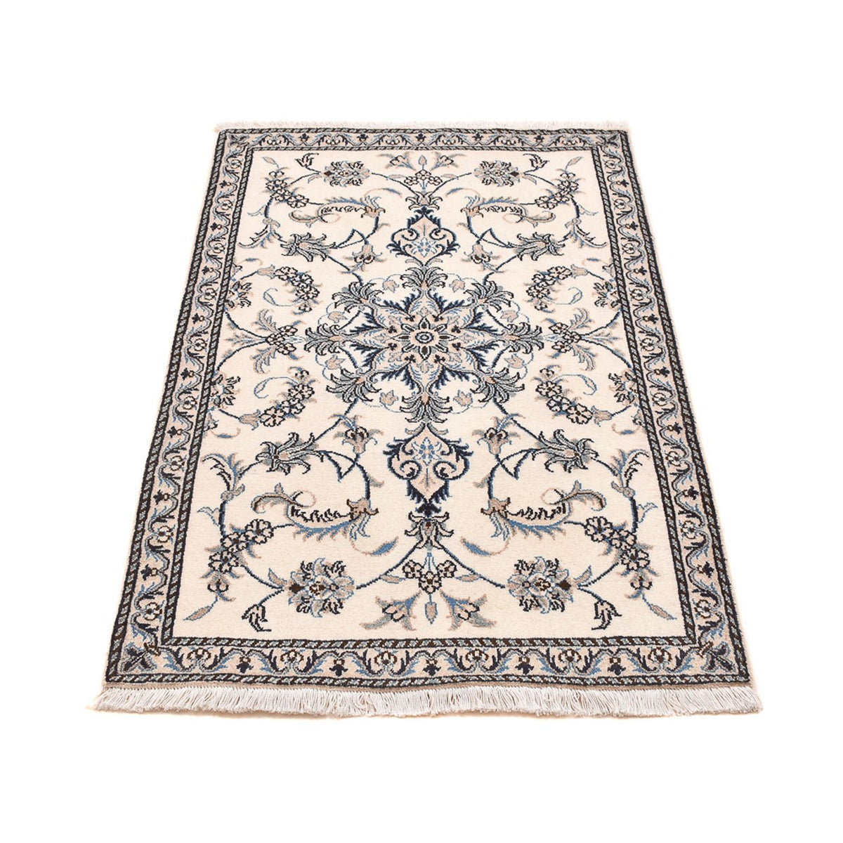 Alfombra persa - Nain - 138 x 90 cm - beige claro