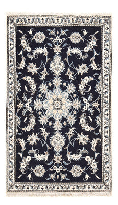 Alfombra persa - Nain - 140 x 87 cm - azul oscuro