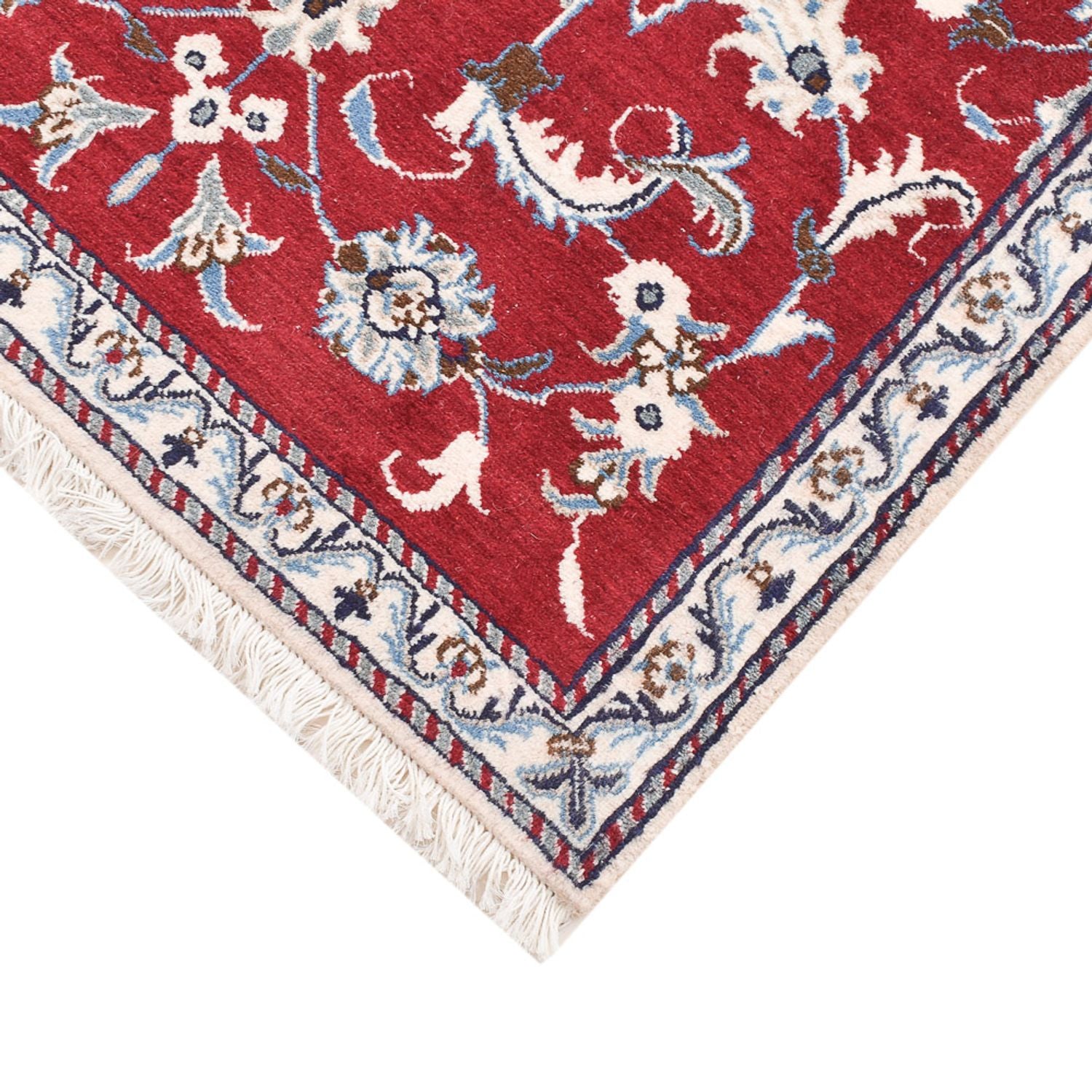 Alfombra persa - Nain - 137 x 90 cm - rojo