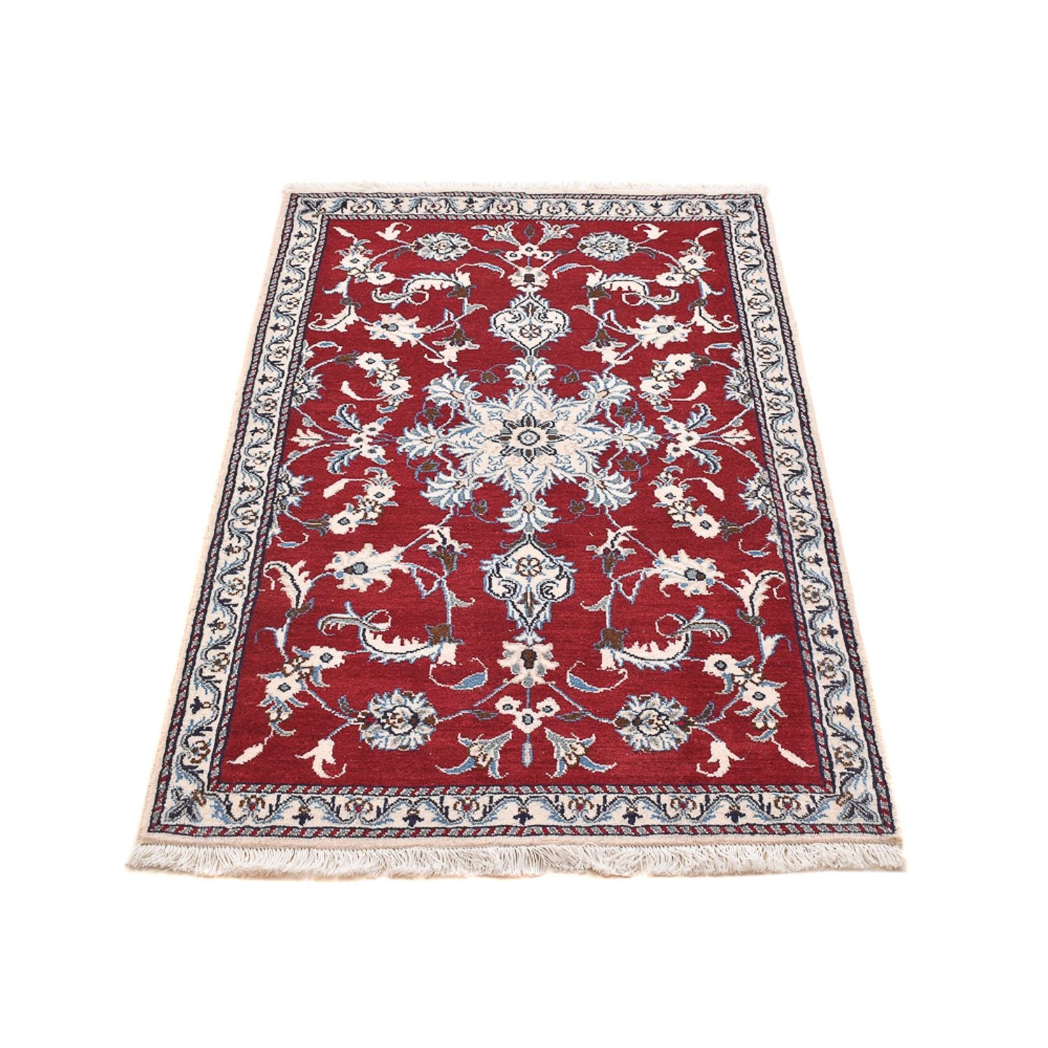 Alfombra persa - Nain - 137 x 90 cm - rojo