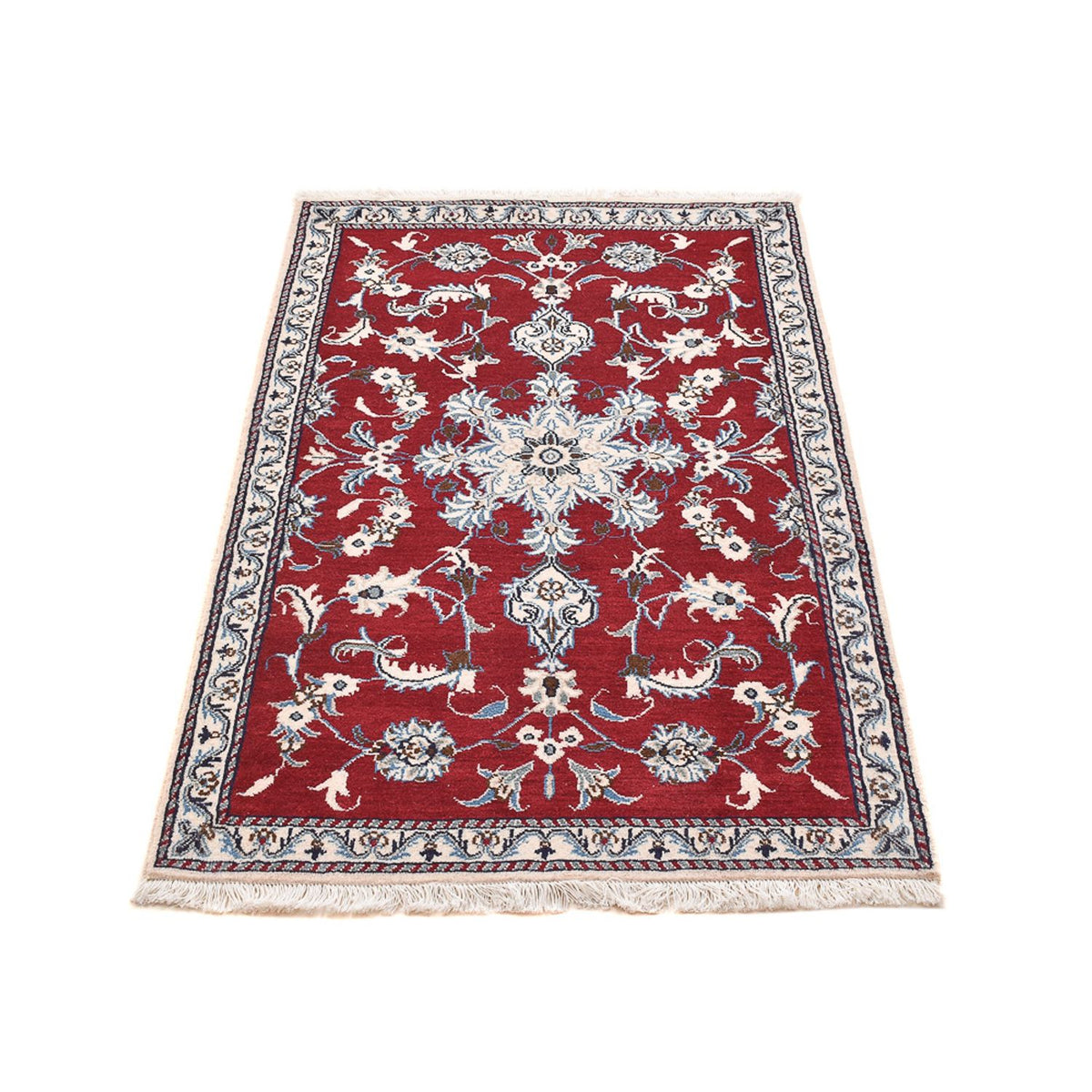 Alfombra persa - Nain - 137 x 90 cm - rojo