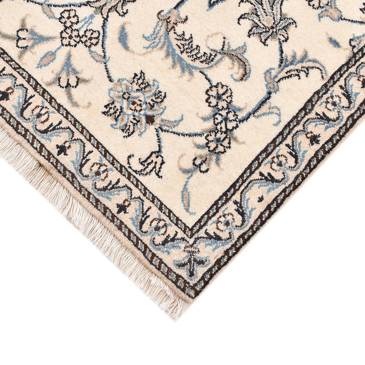 Alfombra persa - Nain - 146 x 88 cm - beige claro