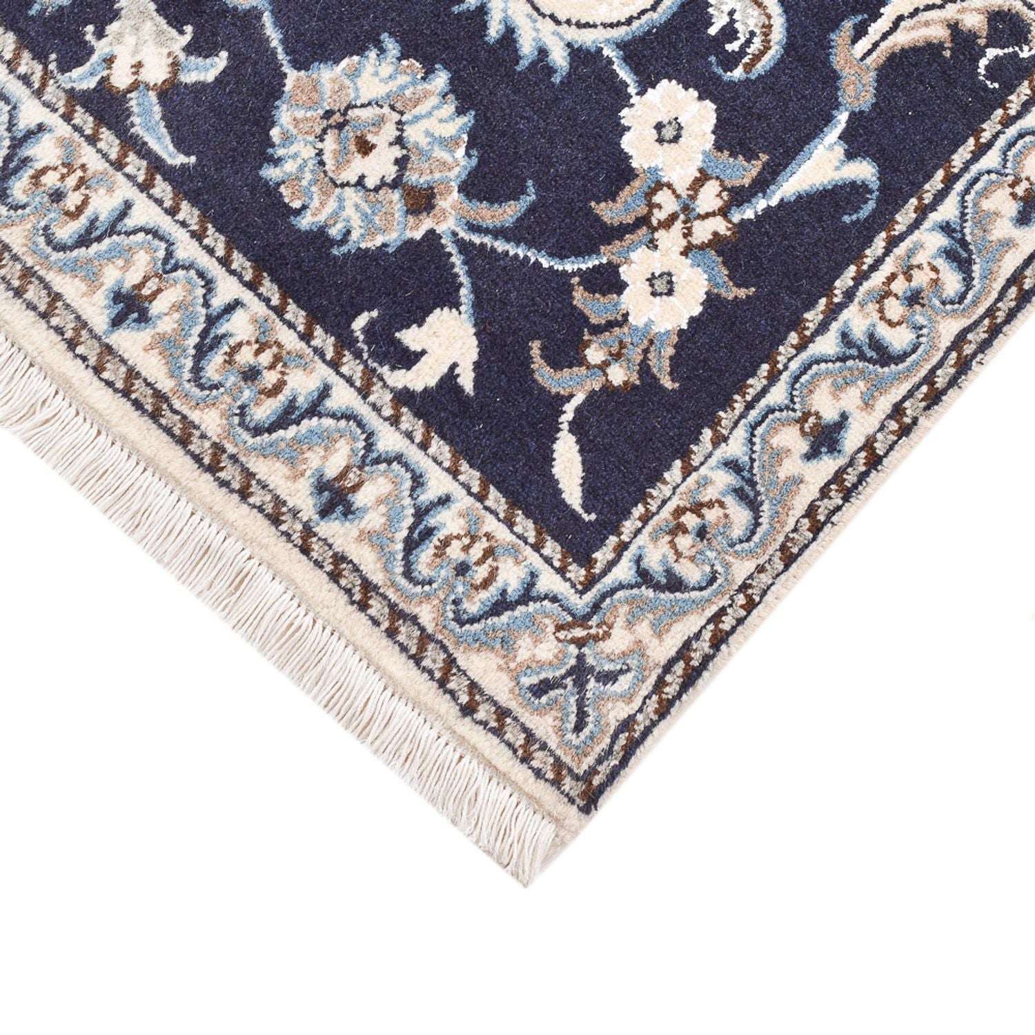 Alfombra persa - Nain - 140 x 87 cm - beige oscuro