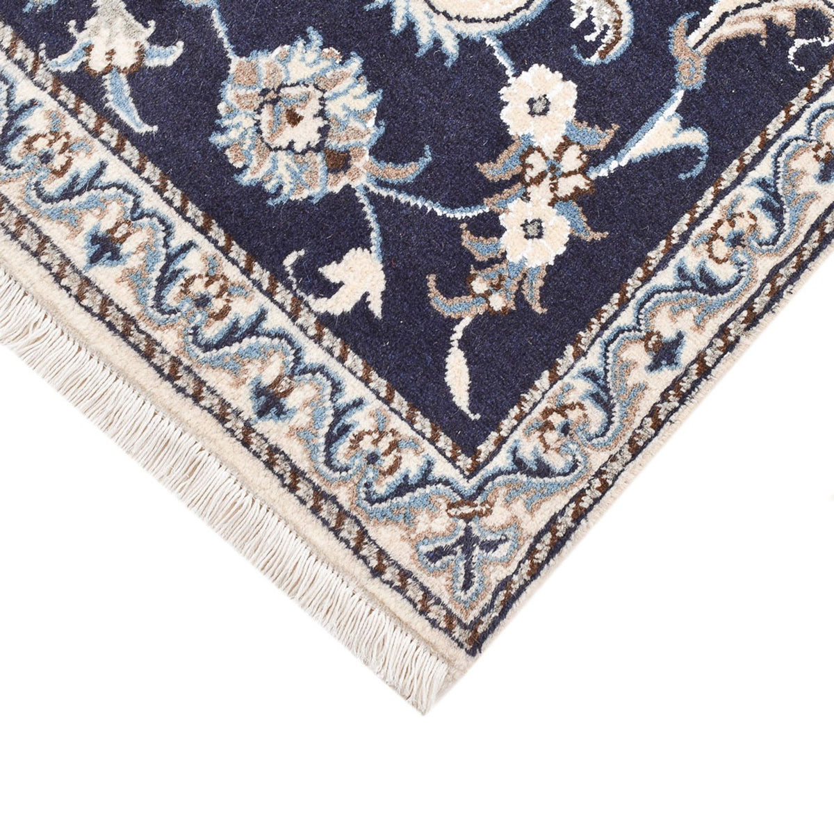 Alfombra persa - Nain - 140 x 87 cm - beige oscuro