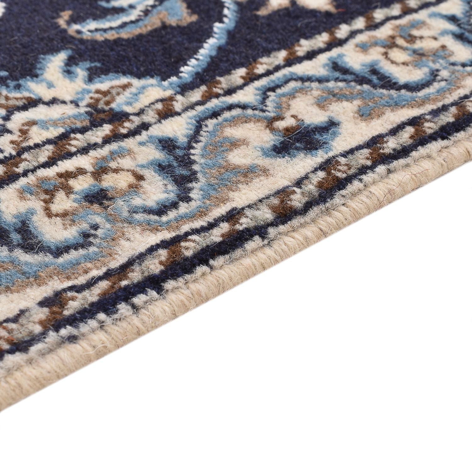 Alfombra persa - Nain - 140 x 87 cm - beige oscuro