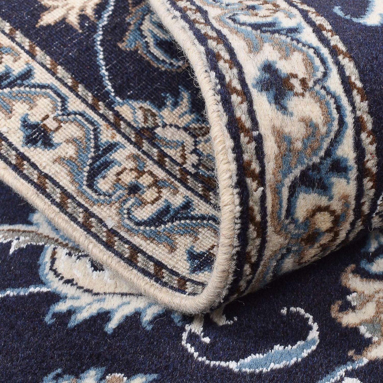 Alfombra persa - Nain - 140 x 87 cm - beige oscuro