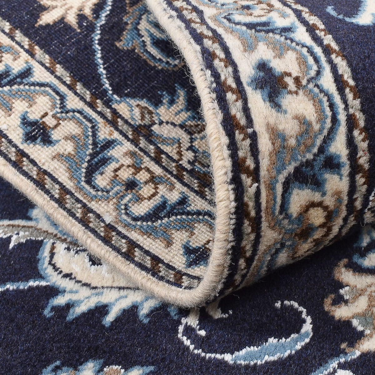 Alfombra persa - Nain - 140 x 87 cm - beige oscuro