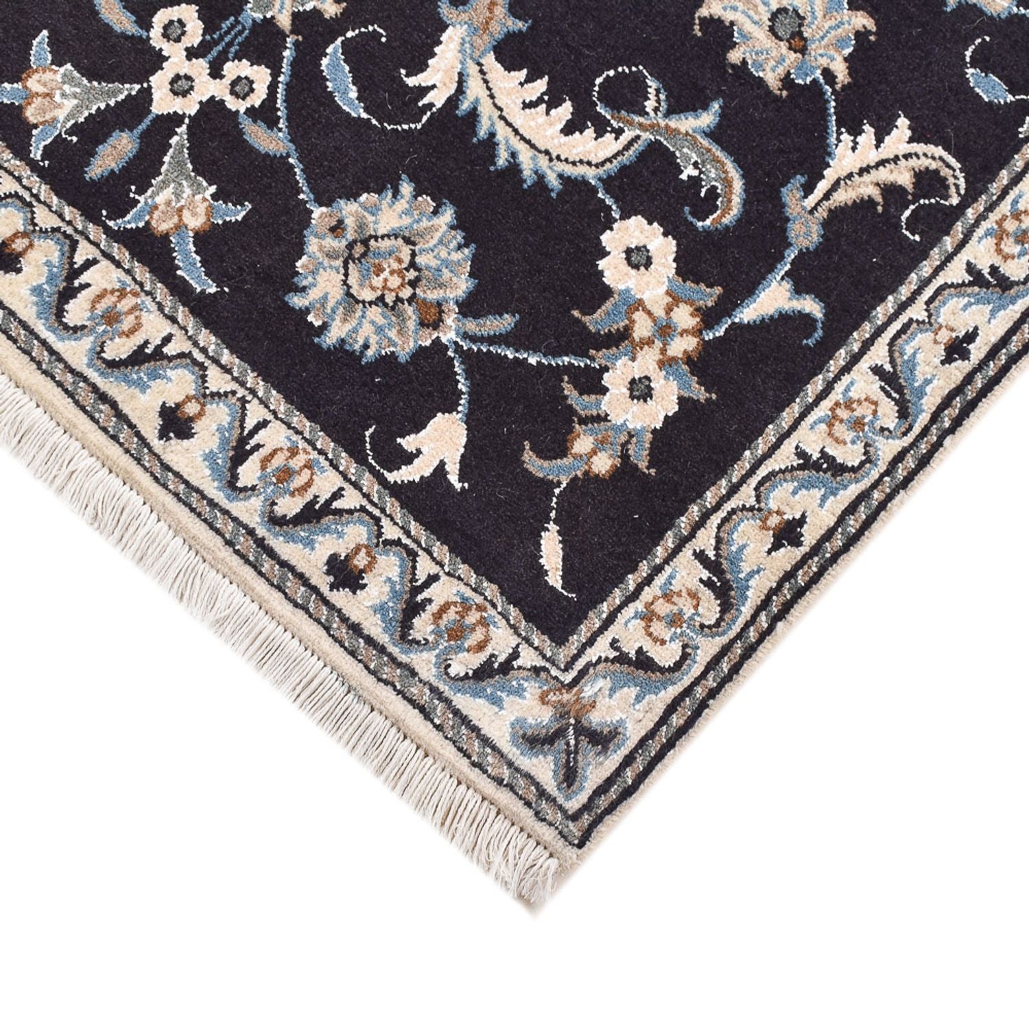 Alfombra persa - Nain - 145 x 87 cm - beige oscuro