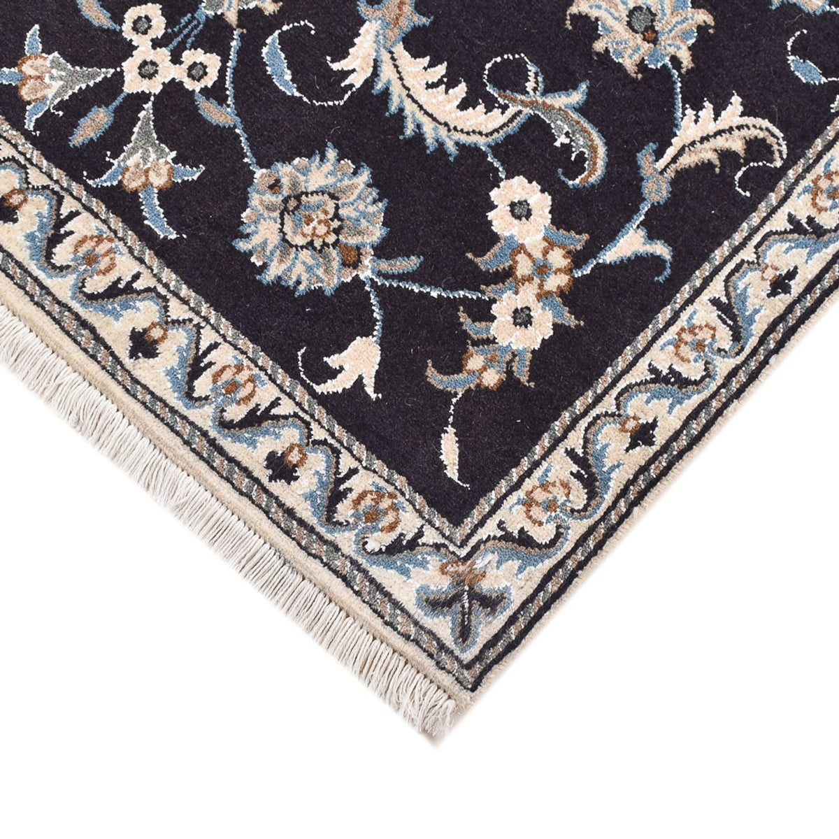 Alfombra persa - Nain - 145 x 87 cm - beige oscuro