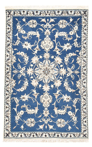 Alfombra persa - Nain - 143 x 86 cm - azul