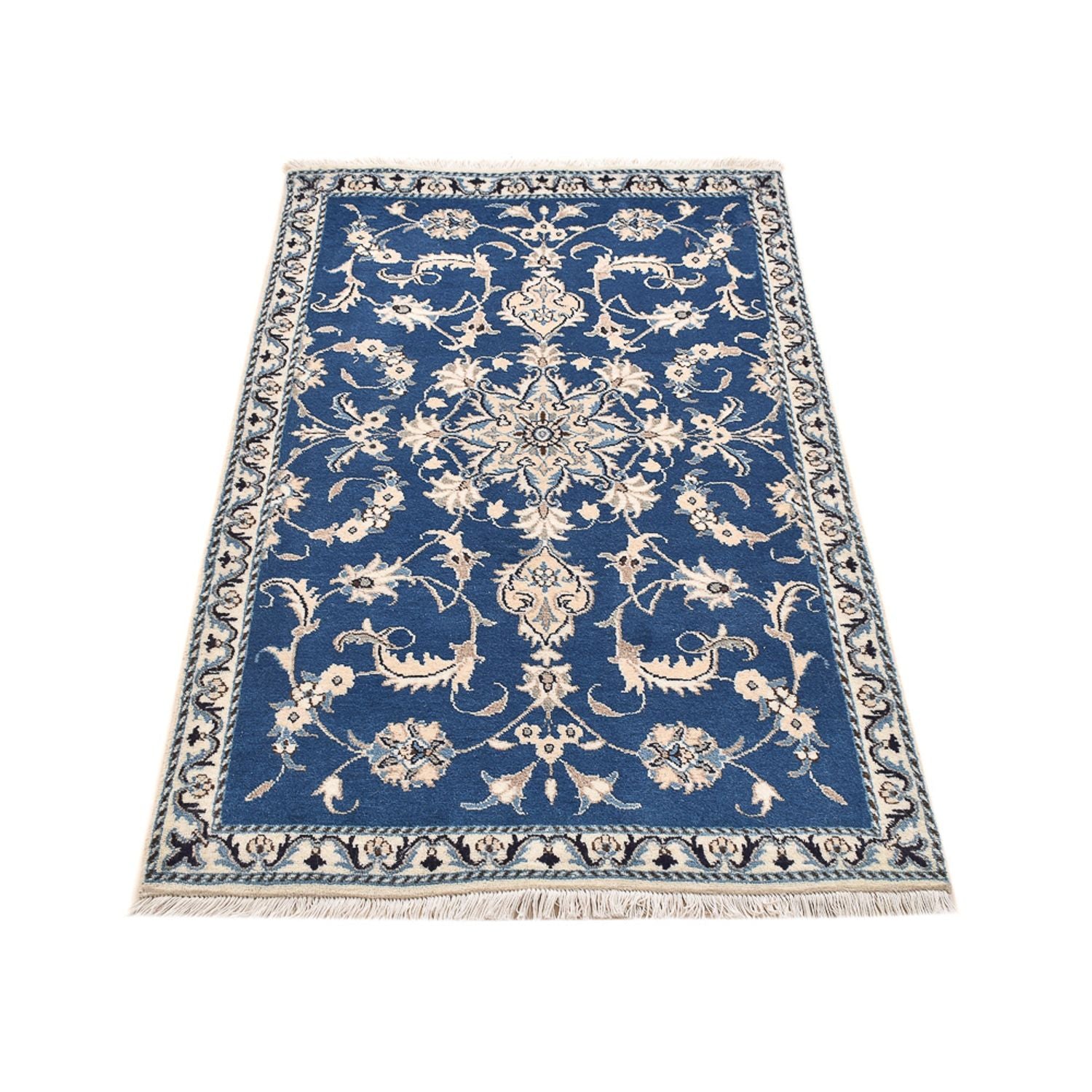 Alfombra persa - Nain - 143 x 86 cm - azul