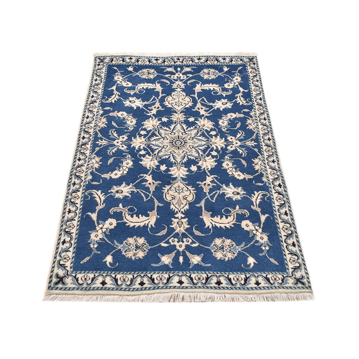 Alfombra persa - Nain - 143 x 86 cm - azul