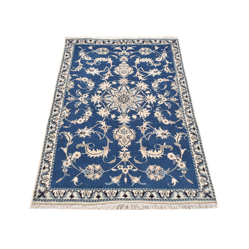 Alfombra persa - Nain - 143 x 86 cm - azul