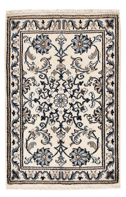 Alfombra persa - Nain - 87 x 55 cm - blanco