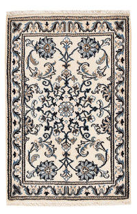 Alfombra persa - Nain - 87 x 55 cm - blanco