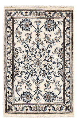 Alfombra persa - Nain - 90 x 60 cm - blanco
