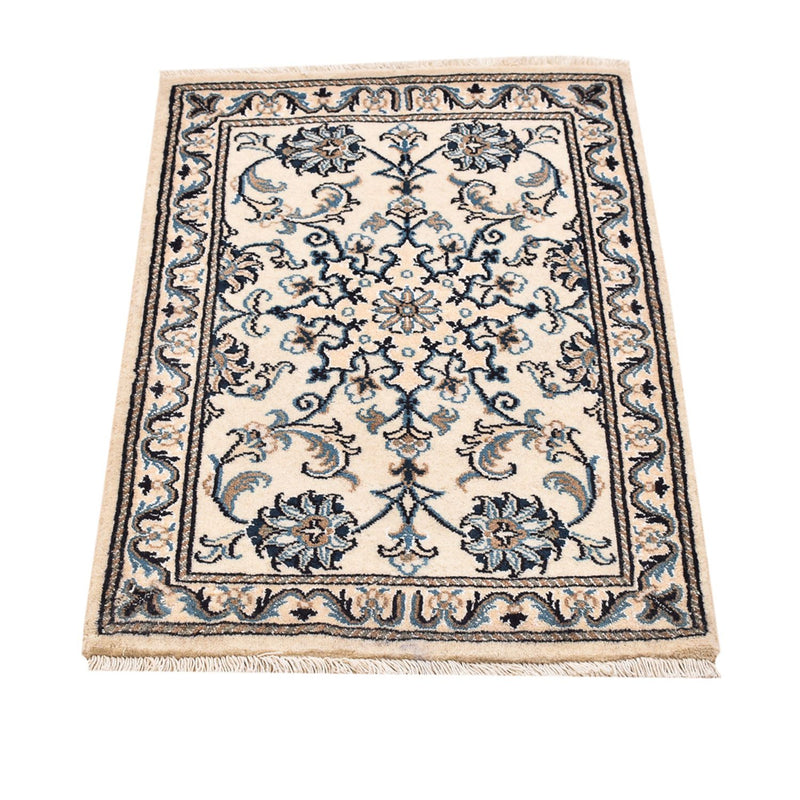 Alfombra persa - Nain - 90 x 60 cm - blanco