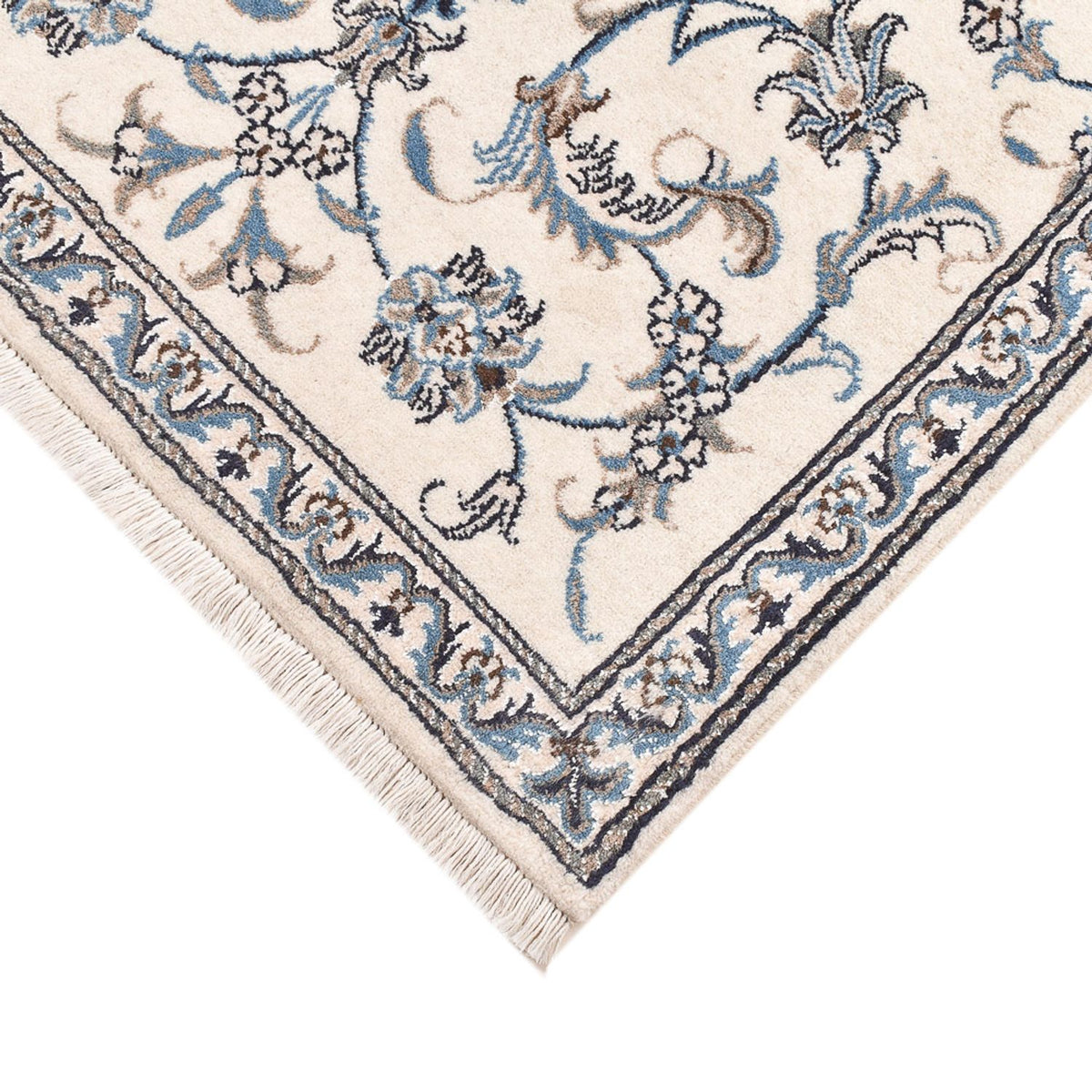Alfombra persa - Nain - 148 x 84 cm - beige claro