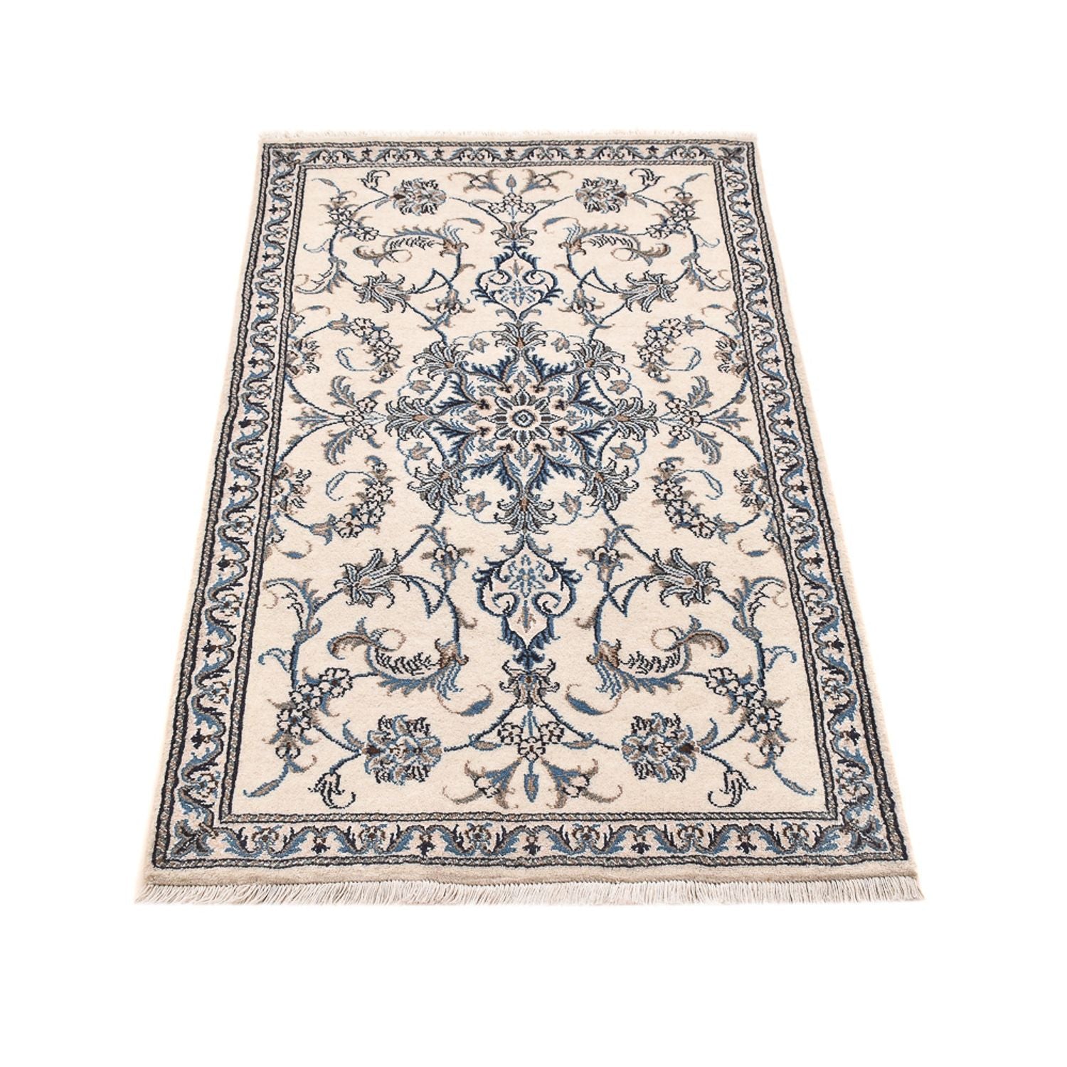 Alfombra persa - Nain - 148 x 84 cm - beige claro