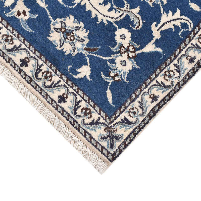 Alfombra persa - Nain - 133 x 90 cm - azul