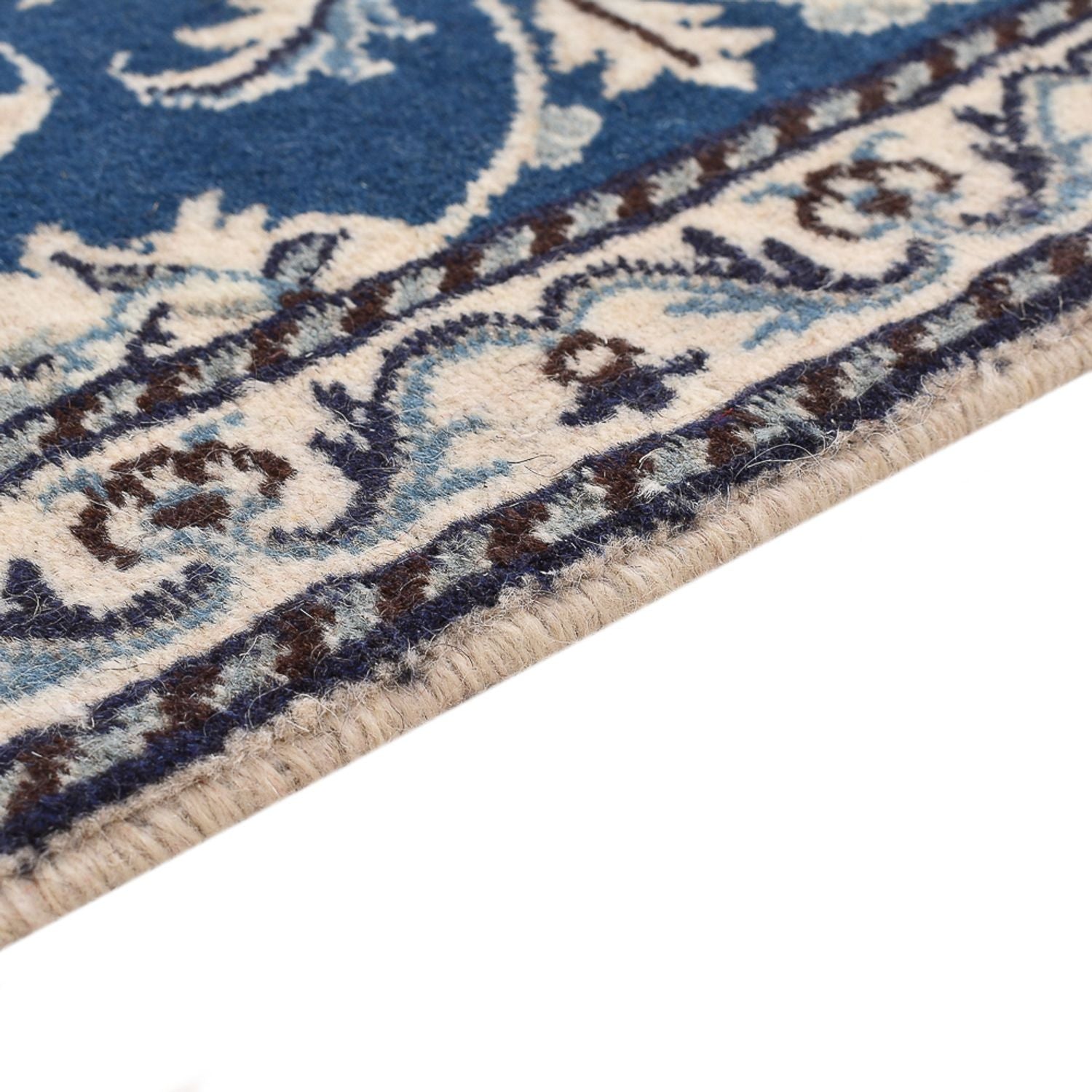 Alfombra persa - Nain - 133 x 90 cm - azul