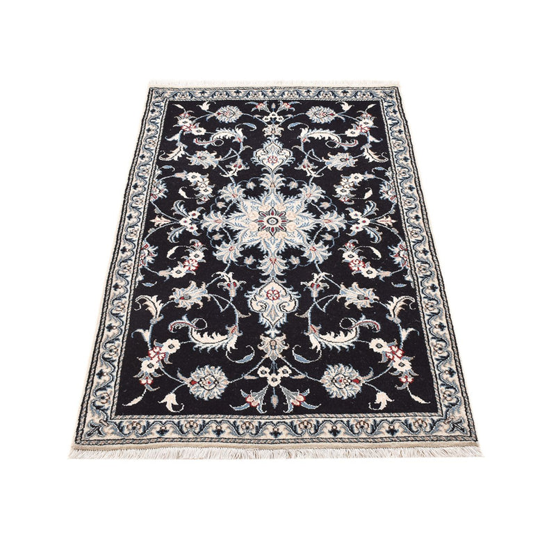 Alfombra persa - Nain - 142 x 87 cm - azul oscuro