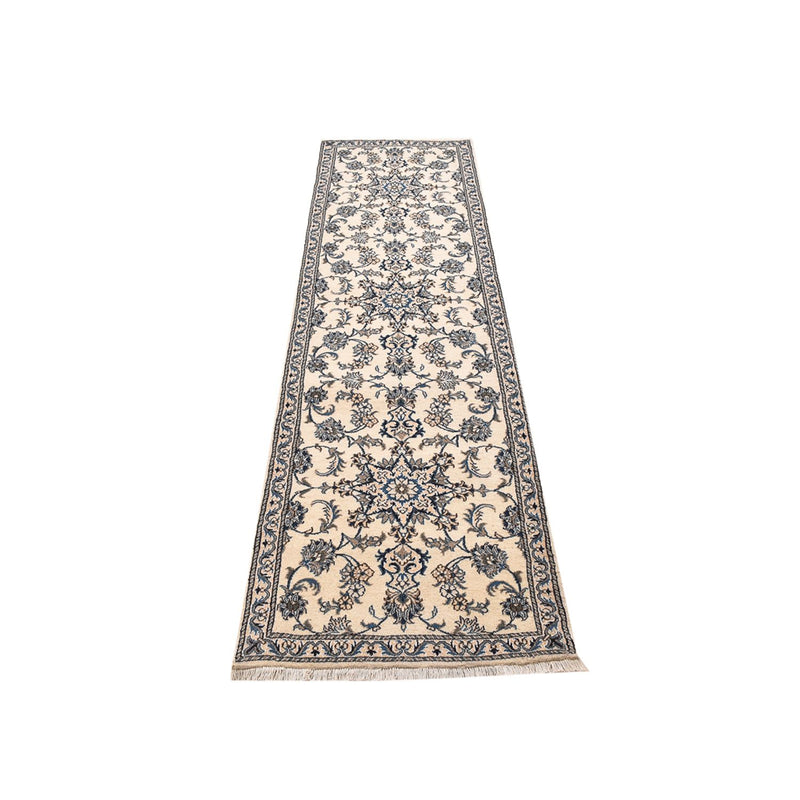 Alfombra de pasillo Alfombra persa - Nain - 295 x 77 cm - blanco