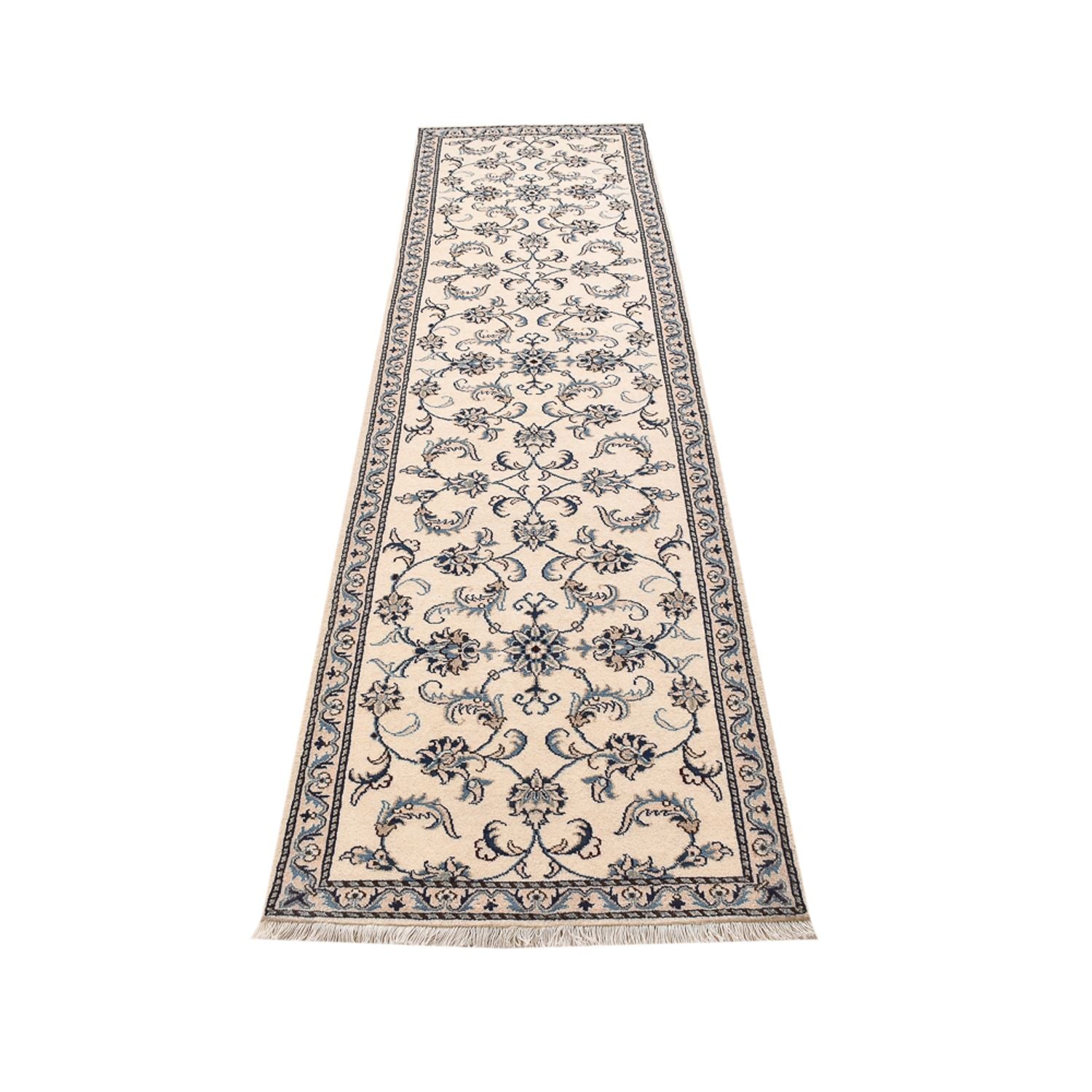Alfombra de pasillo Alfombra persa - Nain - 289 x 78 cm - beige