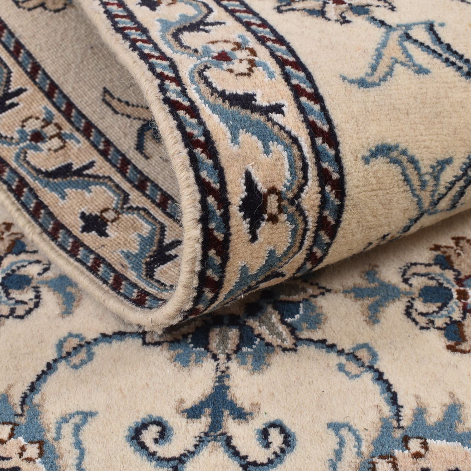 Alfombra de pasillo Alfombra persa - Nain - 288 x 78 cm - beige