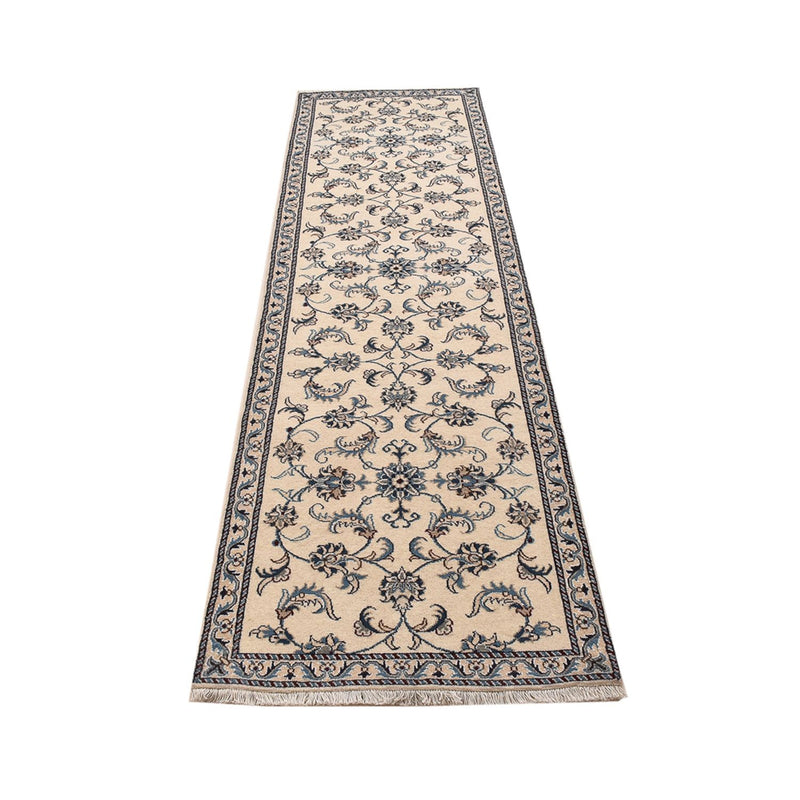 Alfombra de pasillo Alfombra persa - Nain - 288 x 78 cm - beige