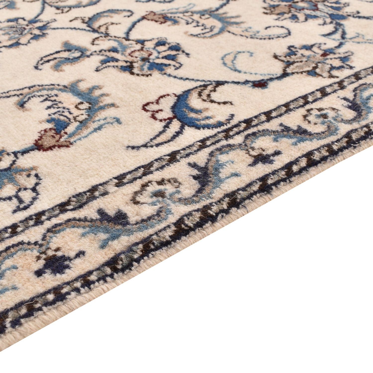 Alfombra de pasillo Alfombra persa - Nain - 377 x 79 cm - beige