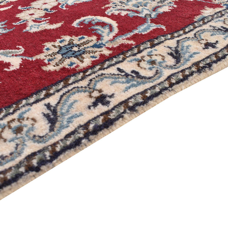 Alfombra de pasillo Alfombra persa - Nain - 385 x 78 cm - rojo oscuro