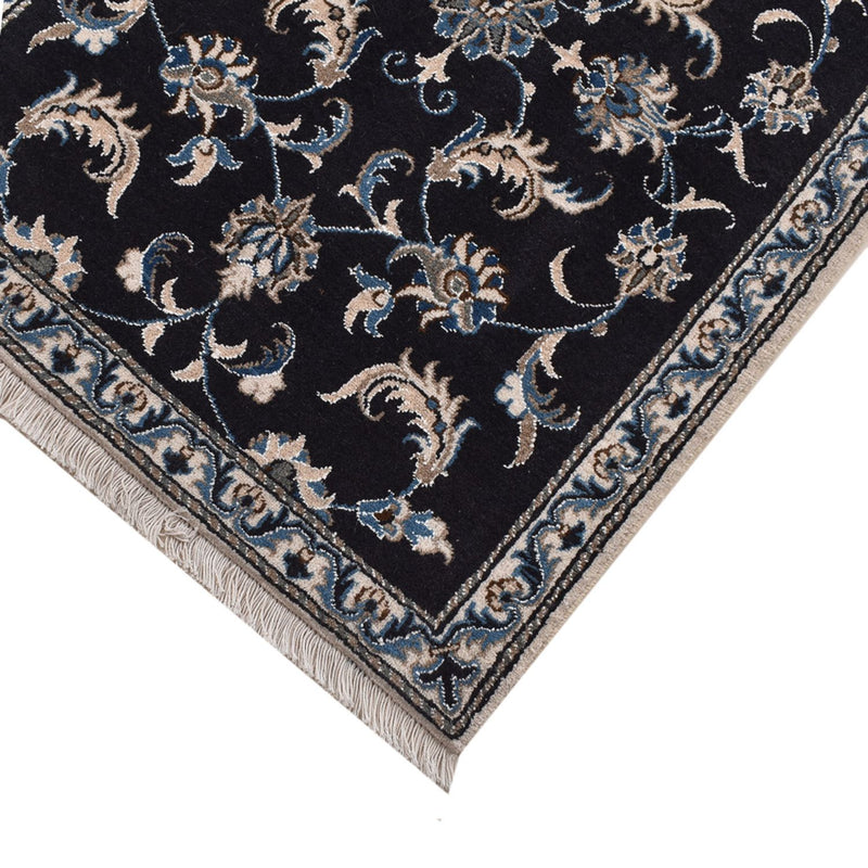Alfombra de pasillo Alfombra persa - Nain - 292 x 78 cm - azul oscuro