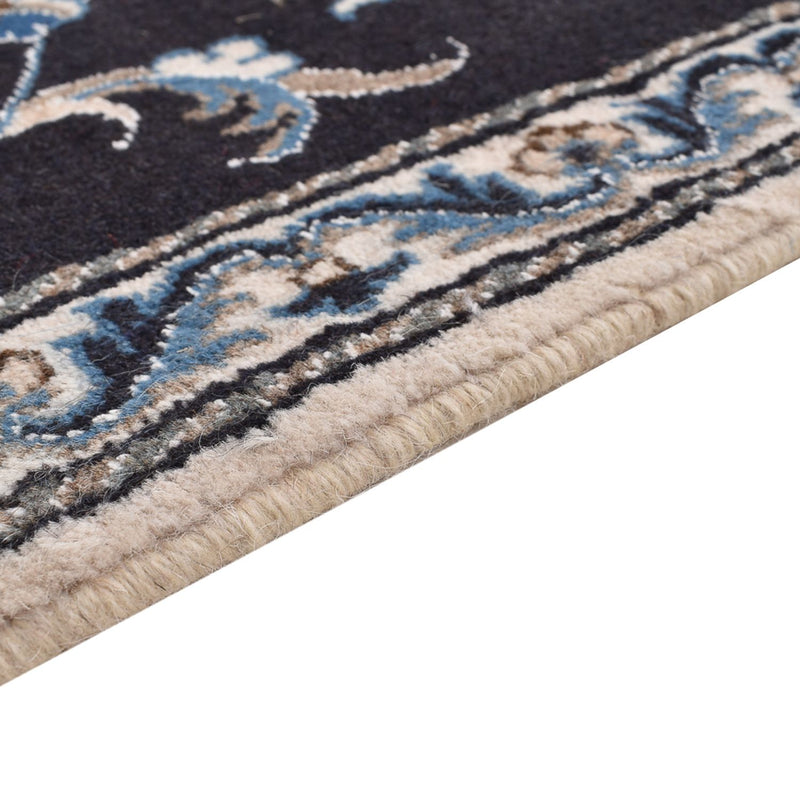 Alfombra de pasillo Alfombra persa - Nain - 292 x 78 cm - azul oscuro