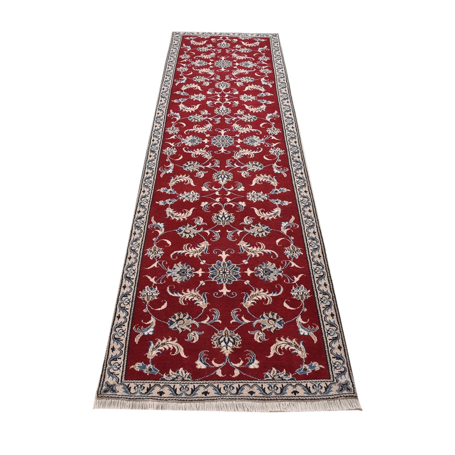 Alfombra de pasillo Alfombra persa - Nain - 290 x 78 cm - rojo